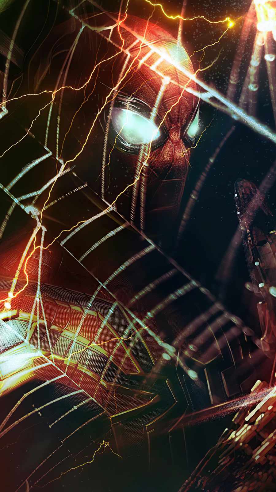 spiderman web art iPhone Wallpaper