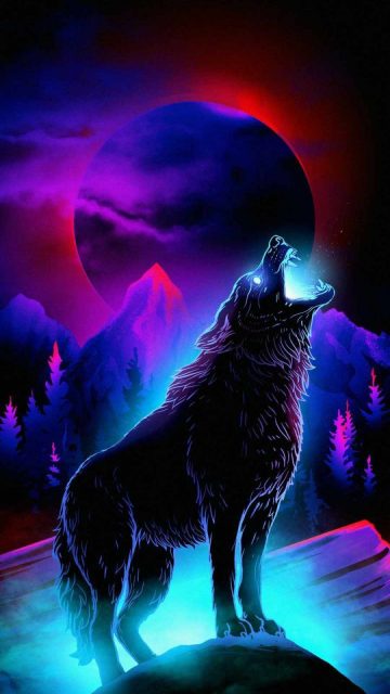 Alpha Wolf Hawl iPhone Wallpaper