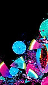 Amoled Fruits iPhone Wallpaper