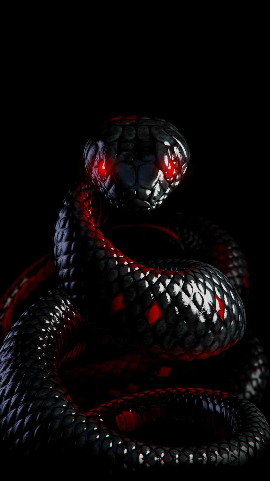 Black Snake iPhone Wallpaper