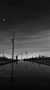 Black and White World iPhone Wallpaper