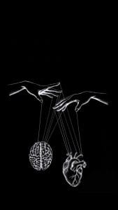Brain Heart Puppet iPhone Wallpaper