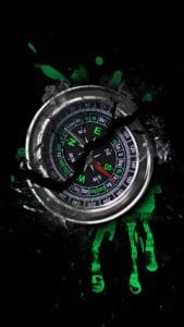 Broken Compass iPhone Wallpaper