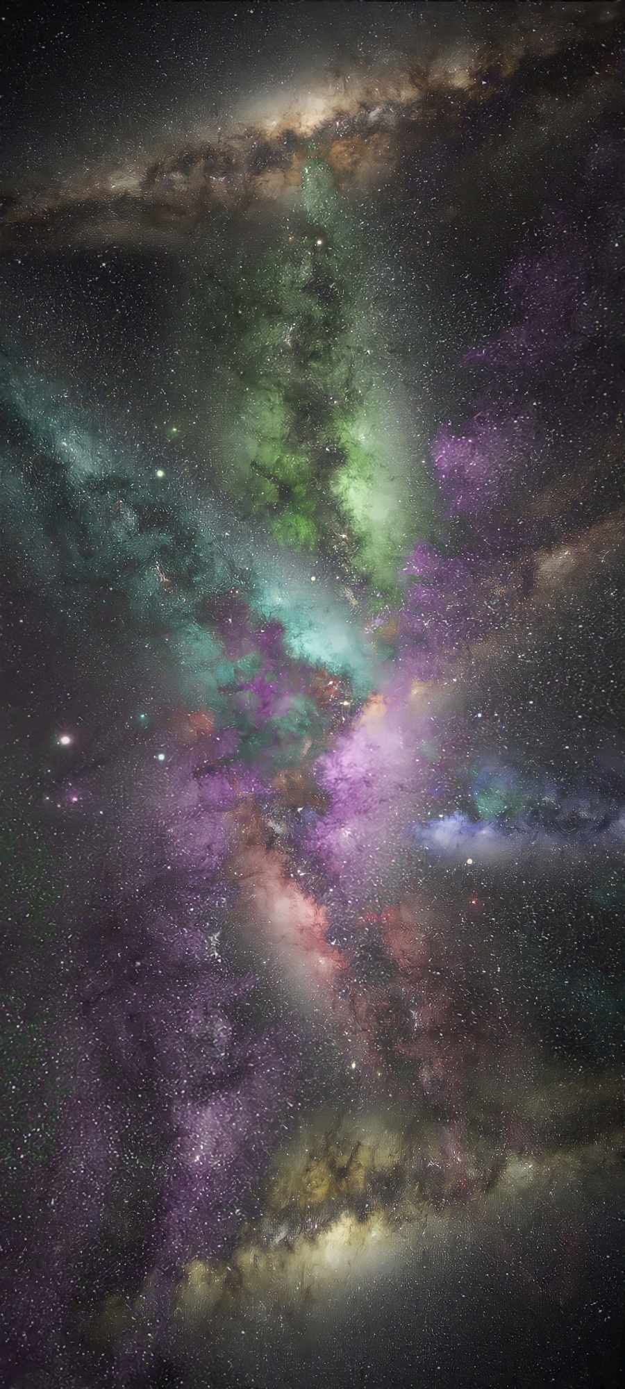 Colorful Galaxies iPhone Wallpaper
