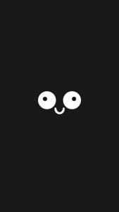 Crazy Face Minimal iPhone Wallpaper