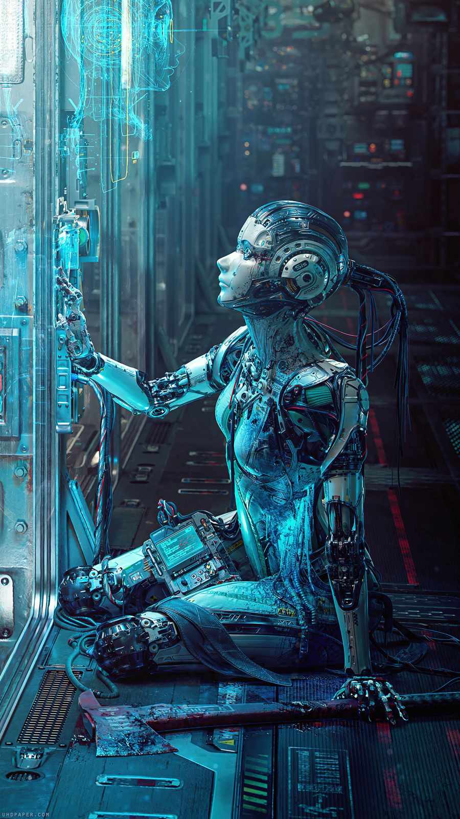 Cyborg iPhone Wallpaper