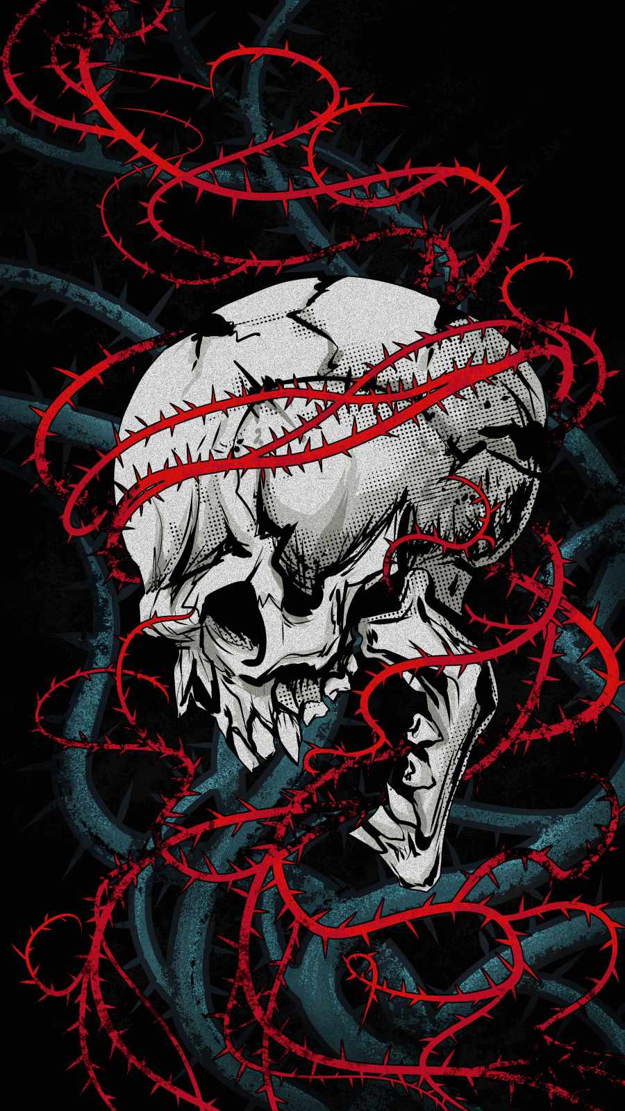 Dangerous Skull iPhone Wallpaper