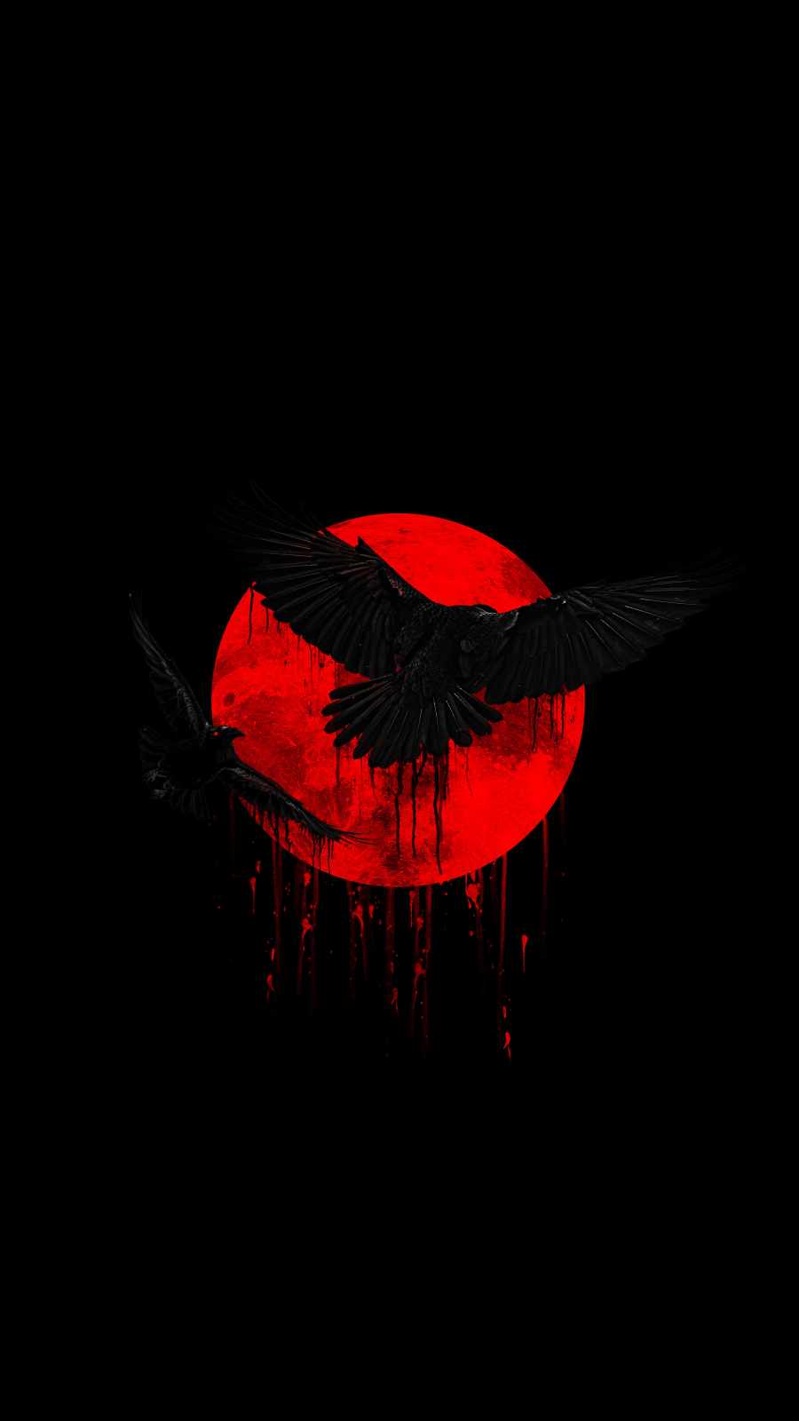 Dark Raven iPhone Wallpaper