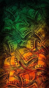 Dollar Rolls iPhone Wallpaper