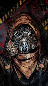 Dune Movie Soldier Art iPhone Wallpaper