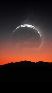 Earth From Mars iPhone Wallpaper