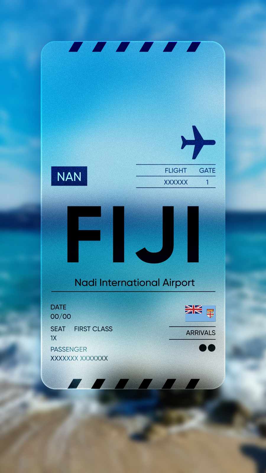 FIJI Ticket iPhone Wallpaper