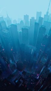 Glitch City iPhone Wallpaper