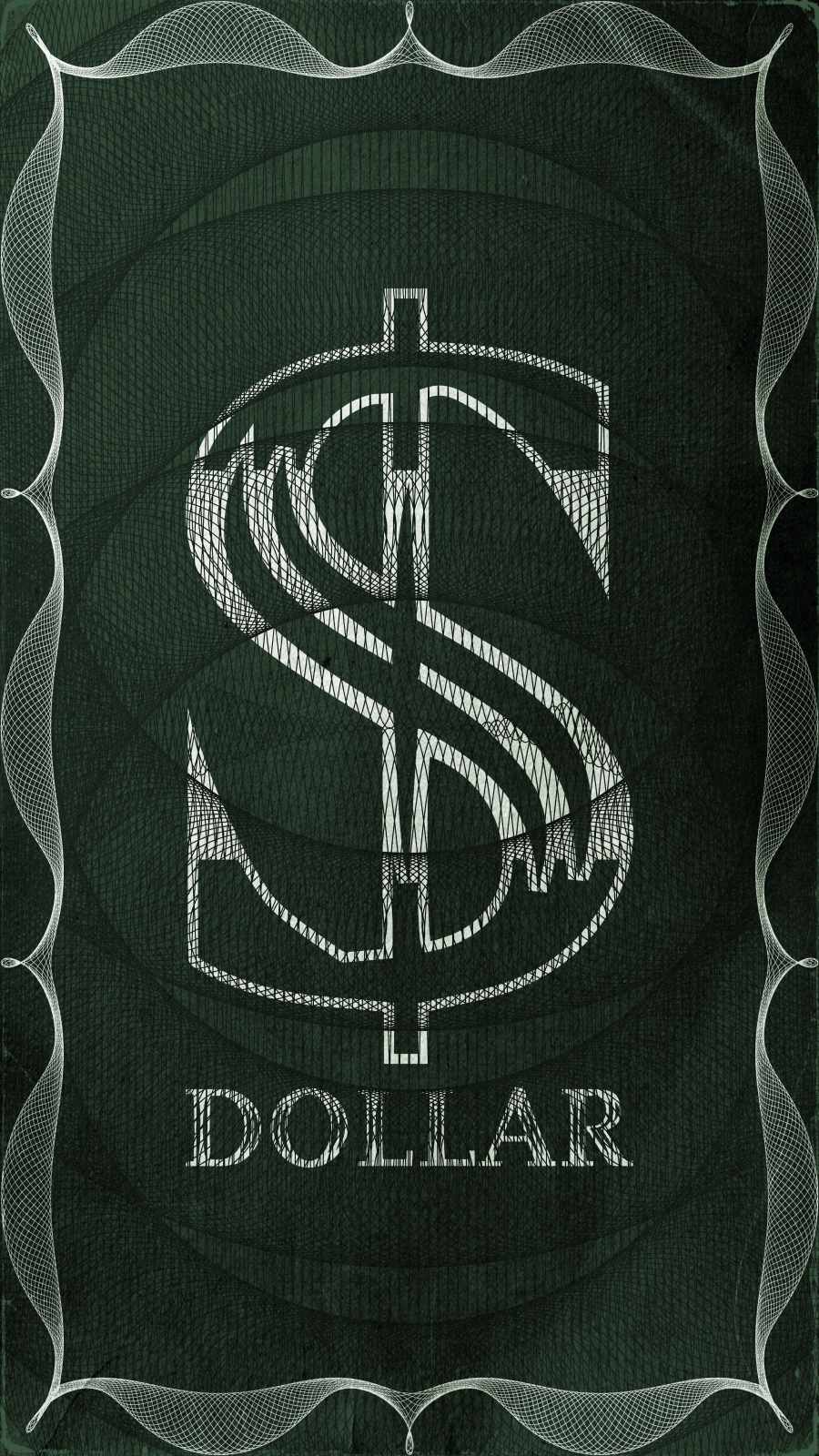 Green Dollar iPhone Wallpaper