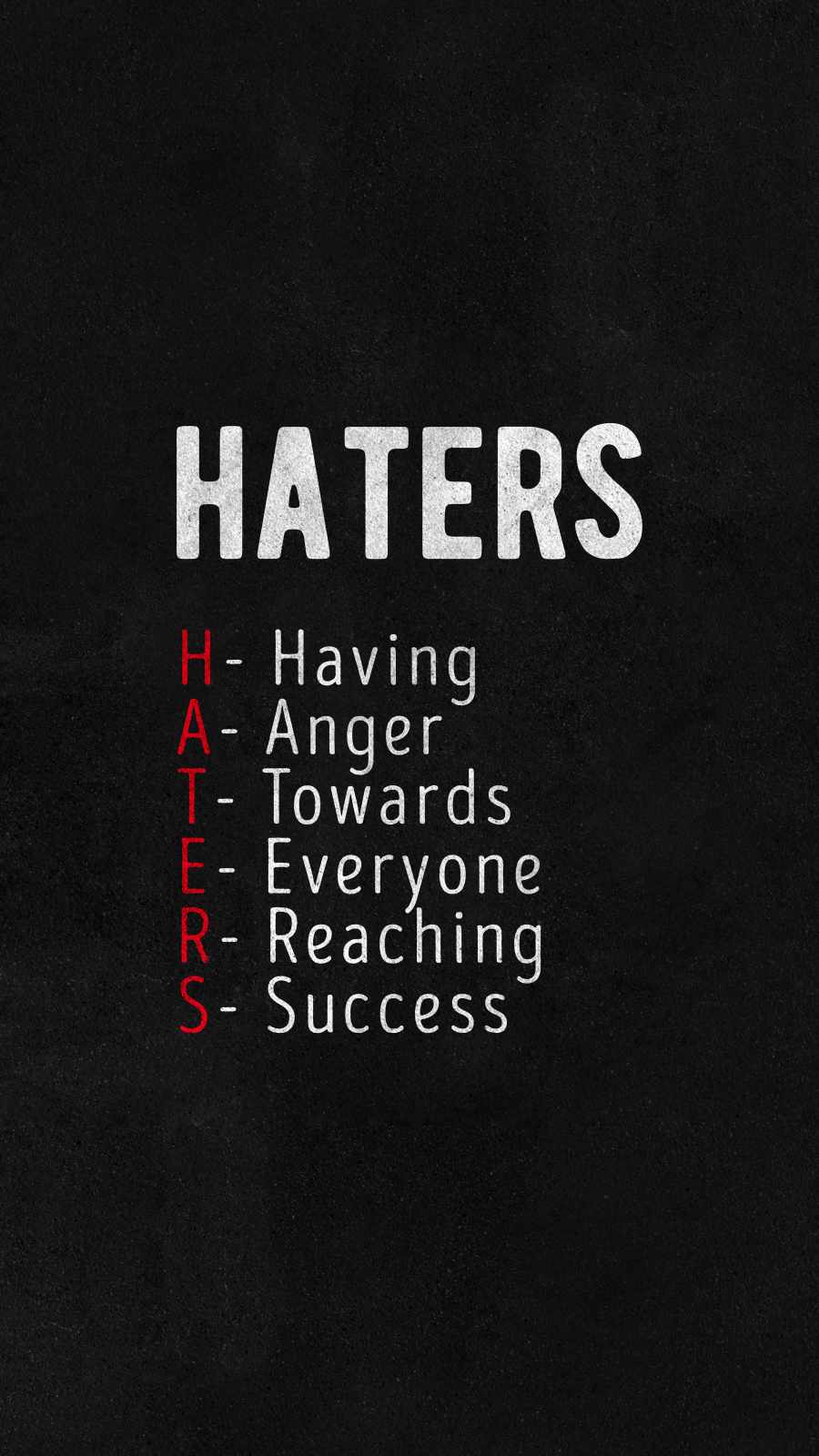 HATERS iPhone Wallpaper