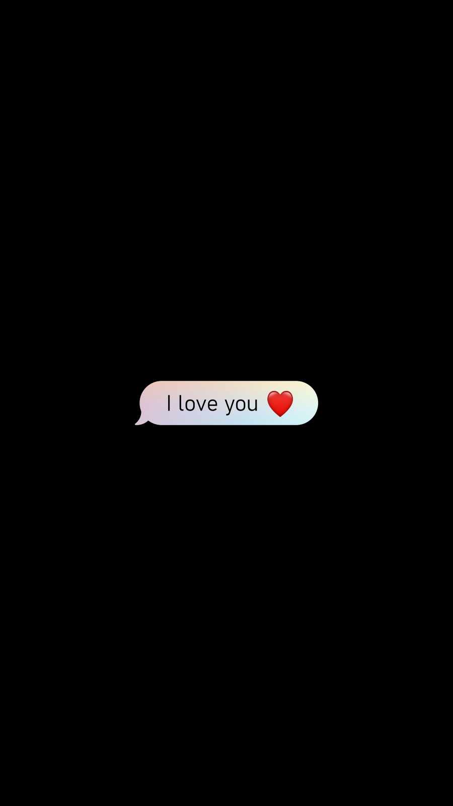 I Love You Texting iPhone Wallpaper