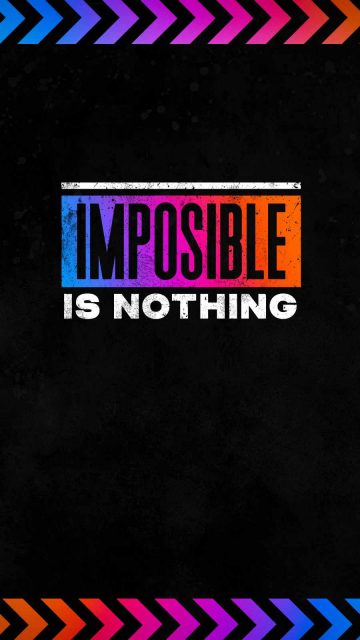 Impossible is Nothing iPhone Wallpaper
