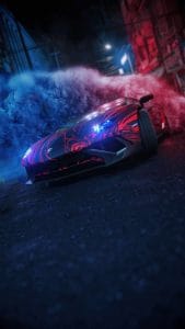 Lambo Car in Night iPhone Wallpaper