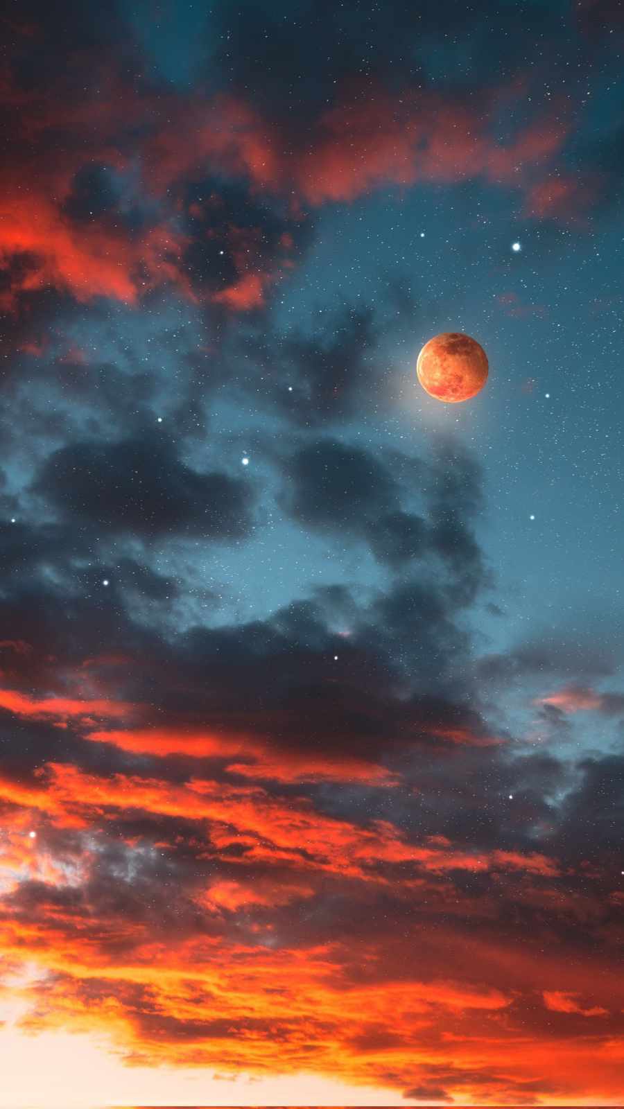 Lava Moon iPhone Wallpaper