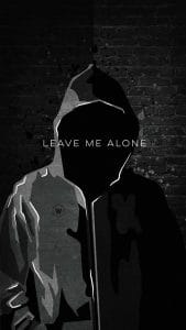 Leave Me Alone iPhone Wallpaper 1