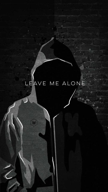 Leave Me Alone iPhone Wallpaper 1