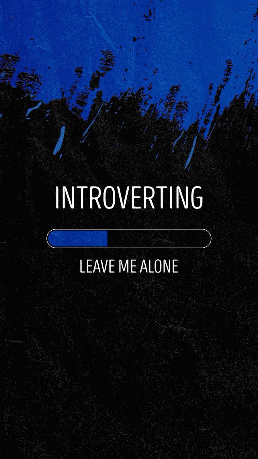 Leave Me Alone iPhone Wallpaper