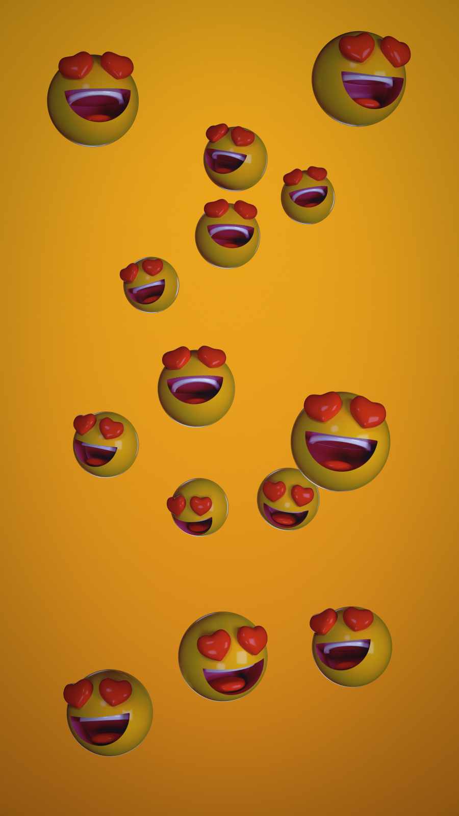 Love Emojis iPhone Wallpaper