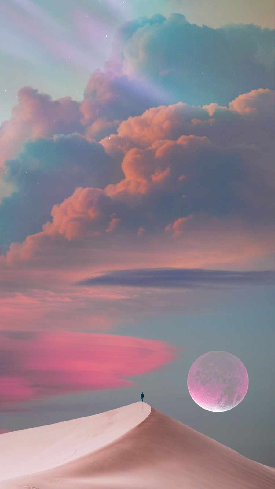 Mellow Moon iPhone Wallpaper