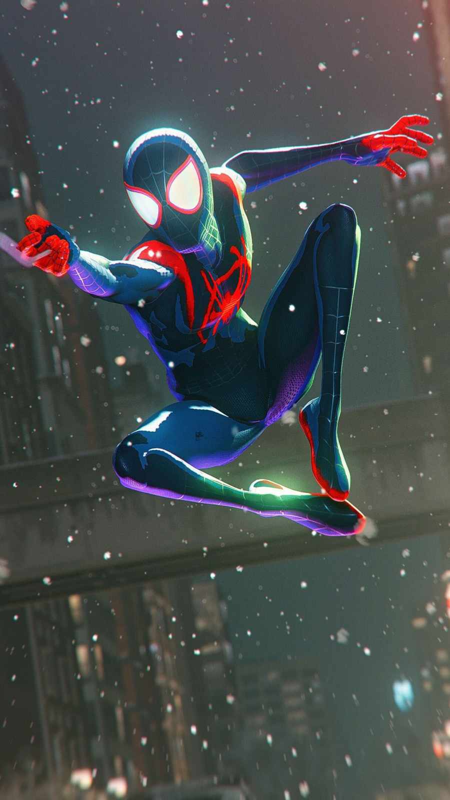 Miles Spiderman iPhone Wallpaper