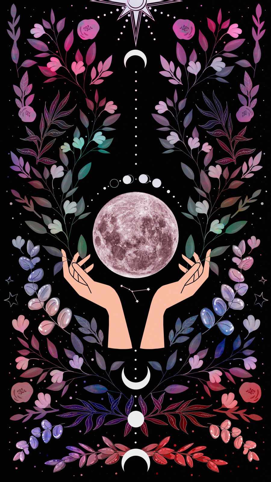 Moon Art iPhone Wallpaper