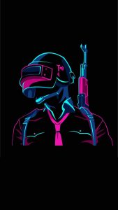 Neon PUBG iPhone Wallpaper