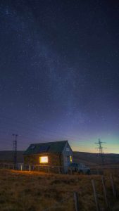 Night Cabin iPhone Wallpaper