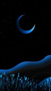 Night Moon Desert iPhone Wallpaper