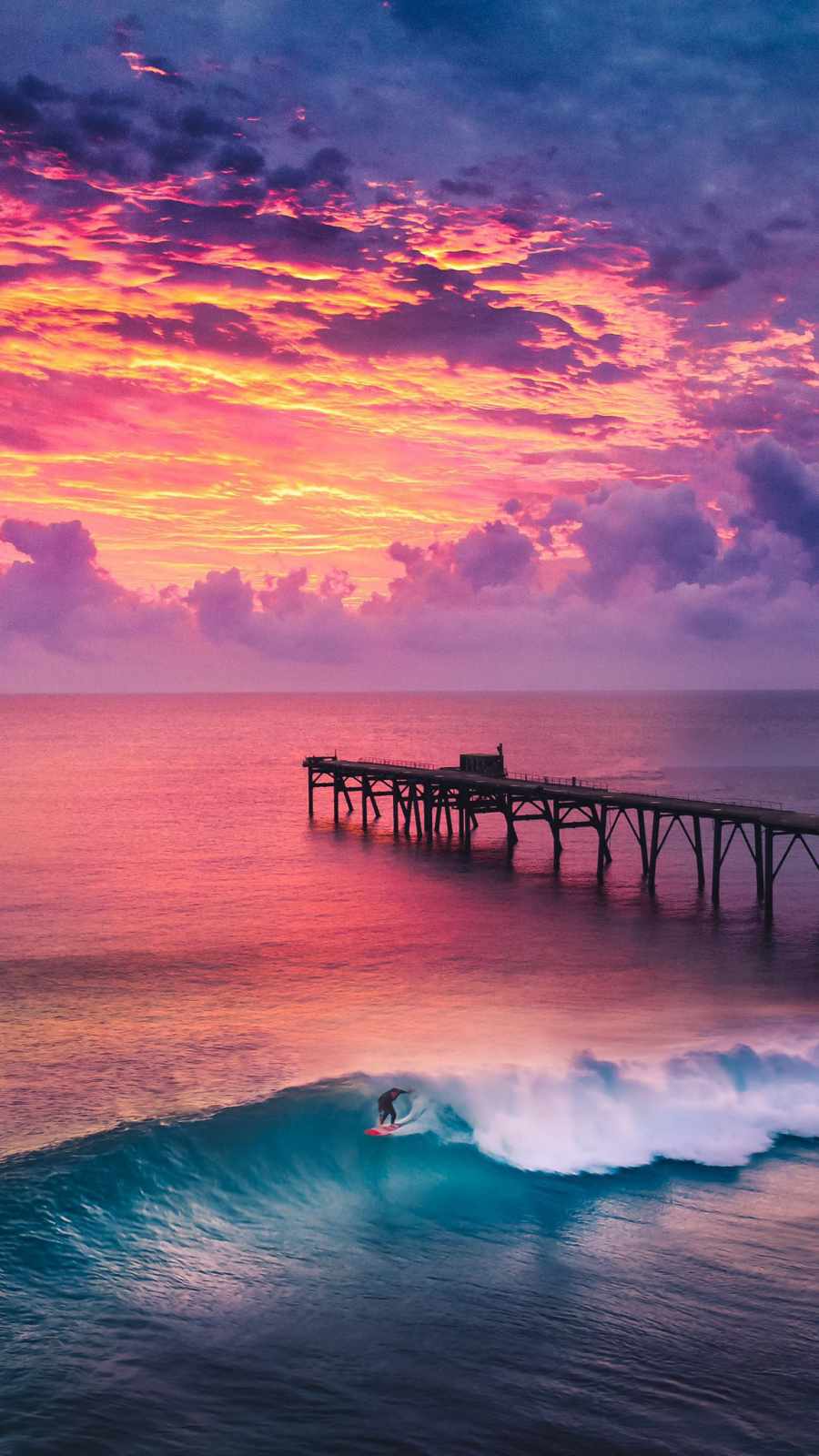 Ocean Surfing iPhone Wallpaper
