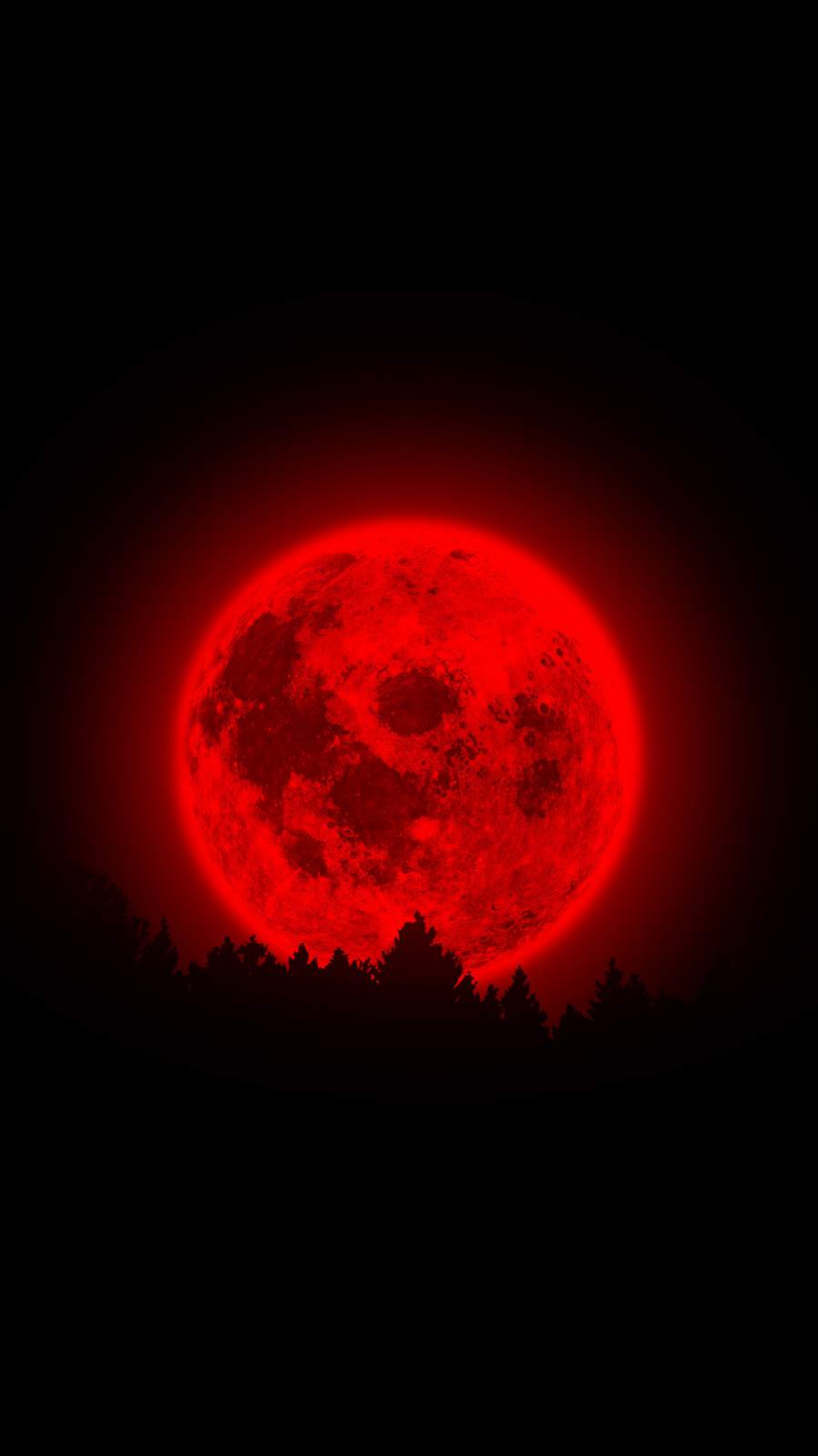 RED Moon iPhone Wallpaper