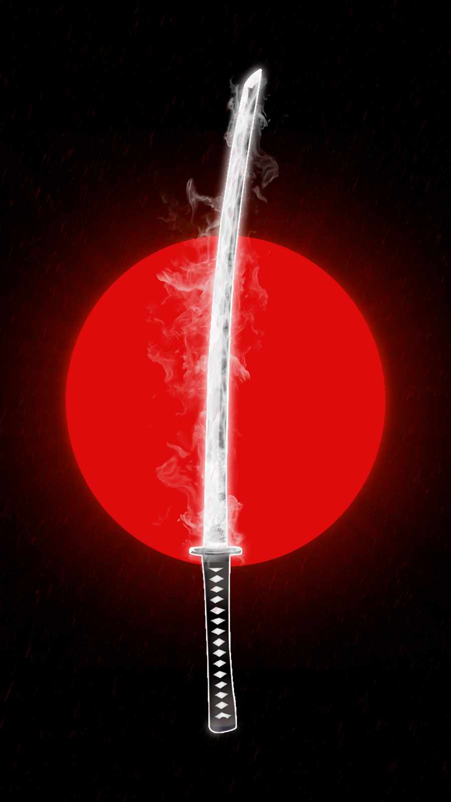 Red Katana Sword iPhone Wallpaper