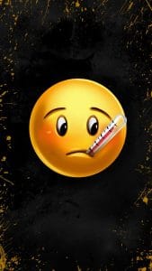 Sick Emoji iPhone Wallpaper