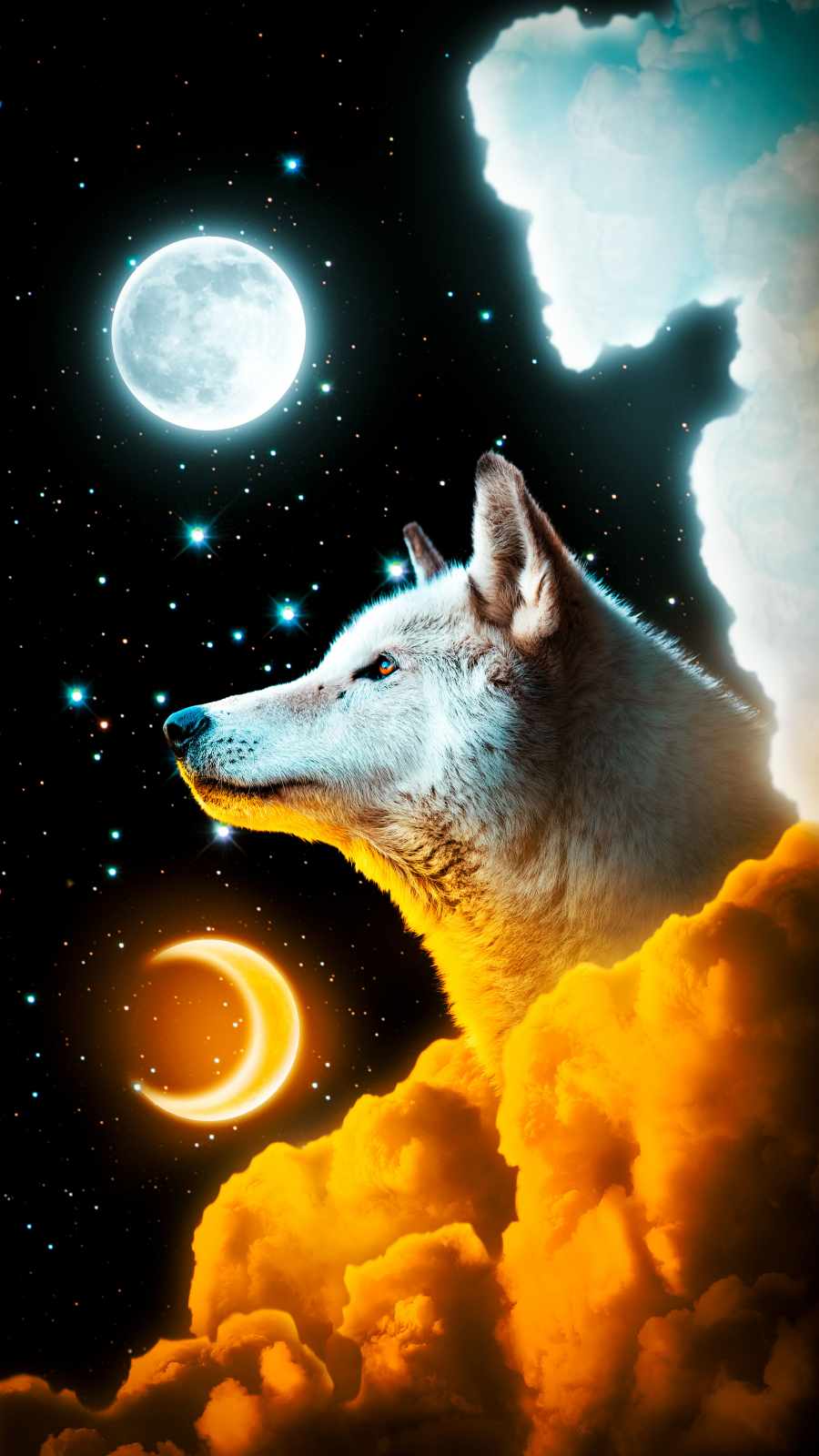 Space Doggo iPhone Wallpaper