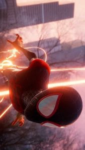 Spiderman Neon Web iPhone Wallpaper