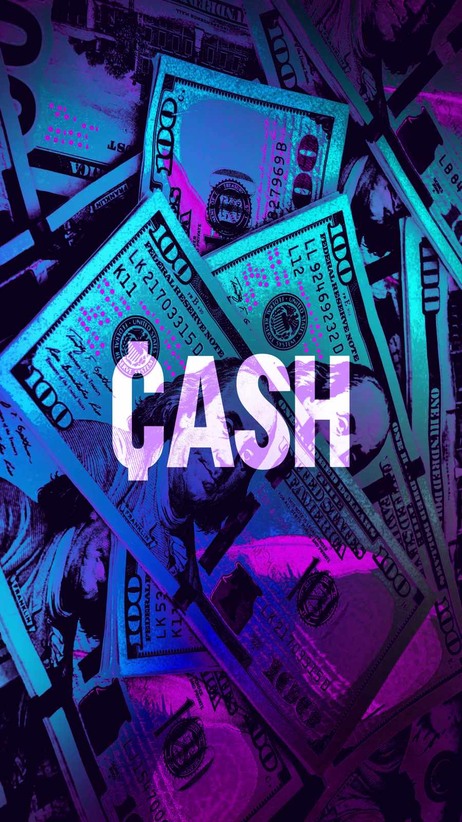 Too Much CASH iPhone Wallpaper