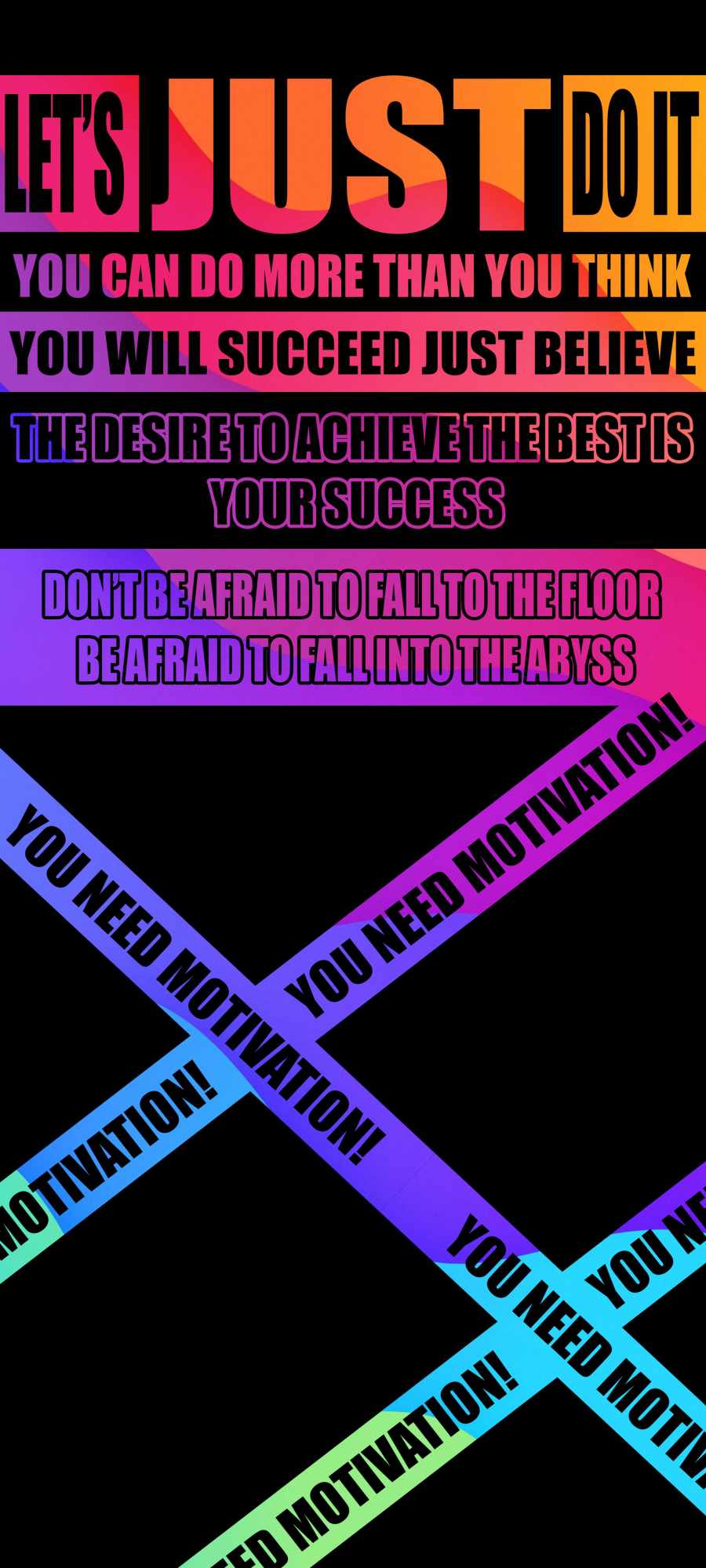 You Need Motivation iPhone Wallpaper