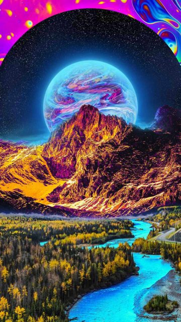 Alien Planet Nature iPhone Wallpaper