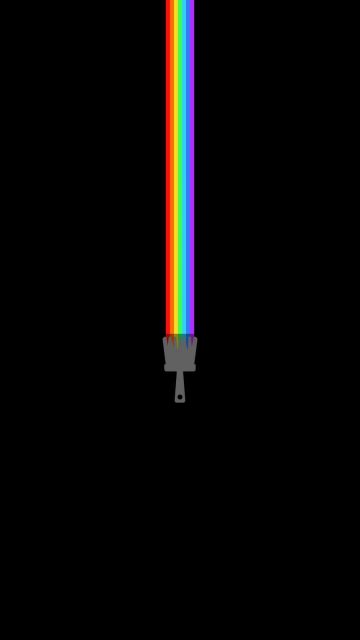 Amoled Paint Brush iPhone Wallpaper