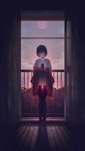 Anime Girl in Balcony Sunlight iPhone Wallpaper Anime Girl in Balcony Sunlight iPhone Wallpaper
