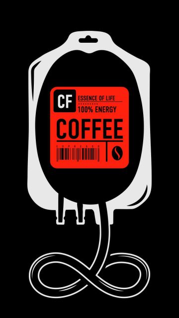 Coffee Blood iPhone Wallpaper