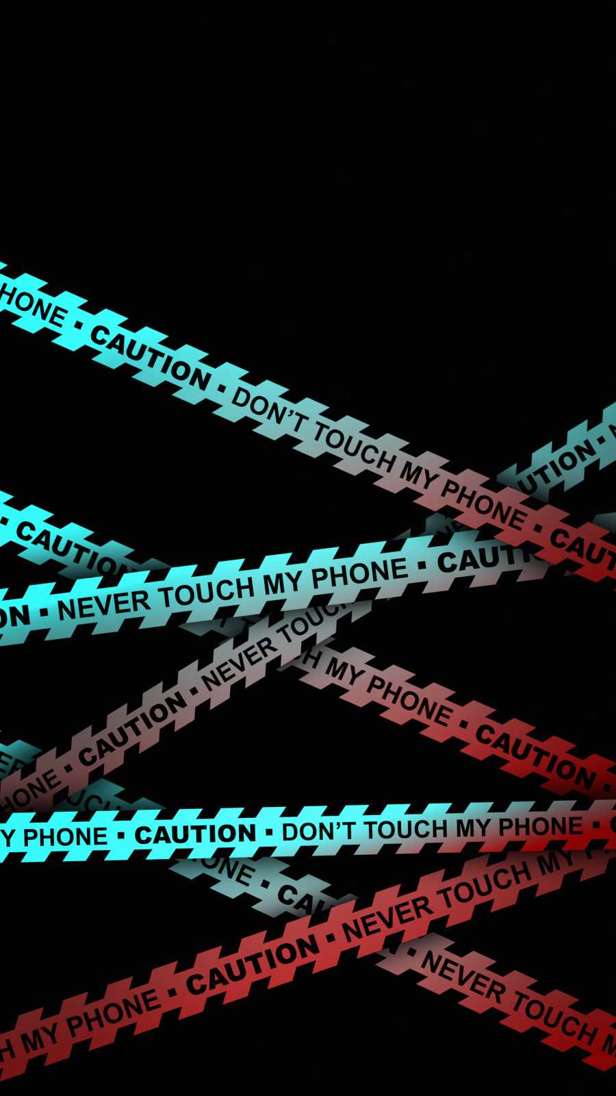 Dont Touch Caution iPhone Wallpaper
