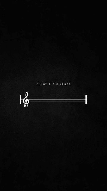 Enjoy the Silence iPhone Wallpaper