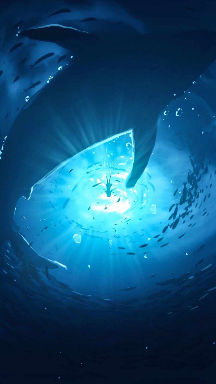 Going Underwater iPhone Wallpaper