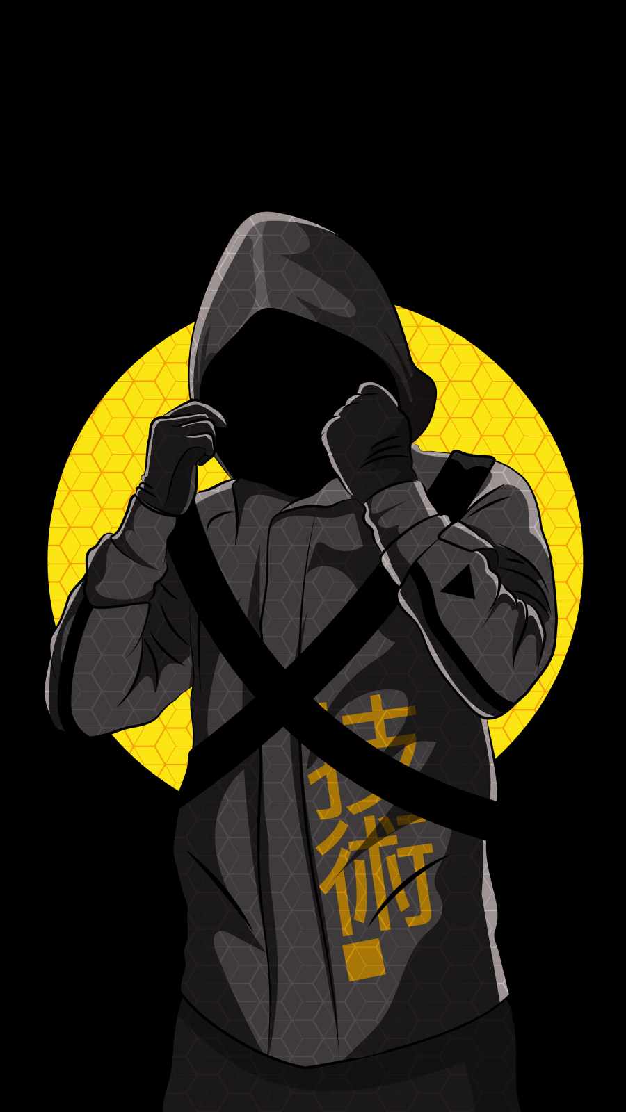 Hoodie Ninja iPhone Wallpaper