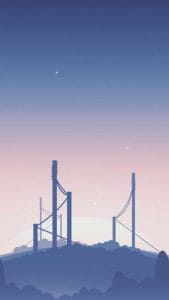 Industrial Forest iPhone Wallpaper